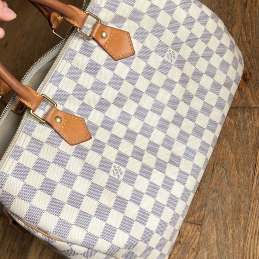LOUIS VUITTON Damier Azur Speedy 35